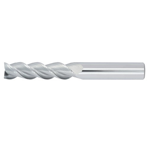 5/8" 3Flute 2-1/4"LOC 5"OAL 5/8"Shk Round Shank Square Uncoated Carbide End Mill Medium/Rougher (UHPA)