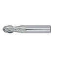 1/4" 2Flute 3/4"LOC 2-1/2"OAL 1/4"Shk Round Shank Ball Nose Uncoated Carbide End Mill Medium/Finisher (UHPA)