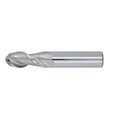 3/4" 2Flute 1-1/2"LOC 4"OAL 3/4"Shk Round Shank Ball Nose Uncoated Carbide End Mill Medium/Finisher (UHPA)