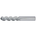 3/4" 3Flute 2-1/4"LOC 5"OAL 3/4"Shk Round Shank Ball Nose Uncoated Carbide End Mill Medium/Finisher (UHPA)