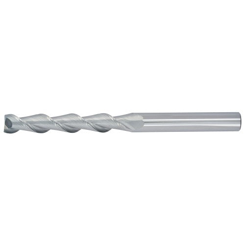 3/8" 2Flute 1-3/4"LOC 4"OAL 3/8"Shk Round Shank Square Uncoated Carbide End Mill Medium/Finisher (UHPA)