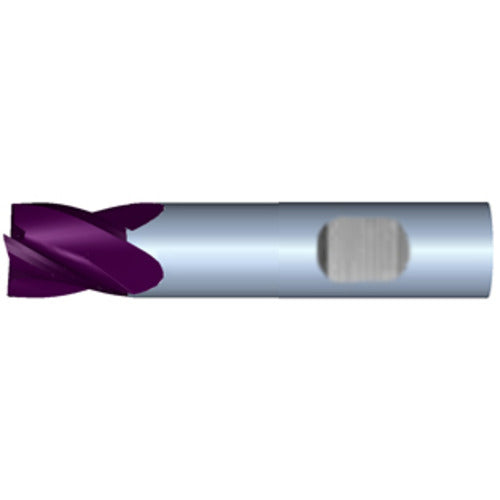 5/8" 4Flute 3/4"LOC 3"OAL 5/8"Shk Weldon Shank Square TiALN Carbide End Mill (UHP)