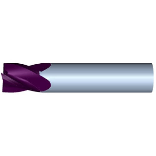 5/16" 4Flute 3/8"LOC 2"OAL 5/16"Shk Round Shank Square TiALN Carbide End Mill (HP)