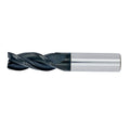 1/2" 3Flute 1-1/4"LOC 3"OAL 1/2"Shk Round Shank .030 Corner Radius DLC Carbide End Mill Medium/Finisher (UHPA)