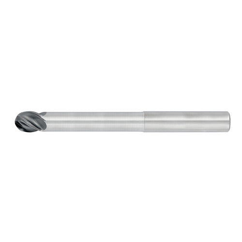 3/4" 4Flute 1"LOC 6"OAL 3/4"Shk Round Shank Ball Nose TiALN Carbide End Mill (HP)