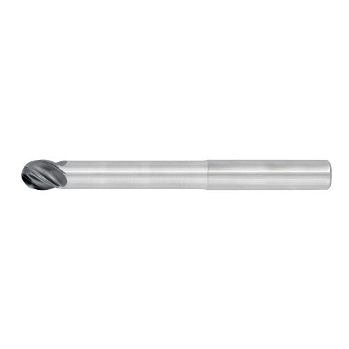 3/8" 4Flute 1/2"LOC 4"OAL 3/8"Shk Round Shank Ball Nose TiALN Carbide End Mill (HP)