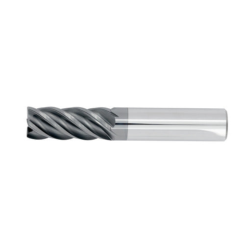 1/2" 5Flt 1-1/4LOC 3OAL 1/2Shk RND SQ ALL4 Carbide End Mill HEM (UHP)