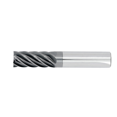 1/2" 7Flute 5/8"LOC 2-1/2"OAL 1/2"Shk Round Shank .030 Corner Radius ALL4 Carbide End Mill with Chipbreaker (HTAS)