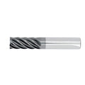 3/8" 6Flute 1-5/8"LOC 3-1/2"OAL 3/8"Shk Round Shank .120 Corner Radius ALL4 Carbide End Mill with Chipbreaker (HTAS)