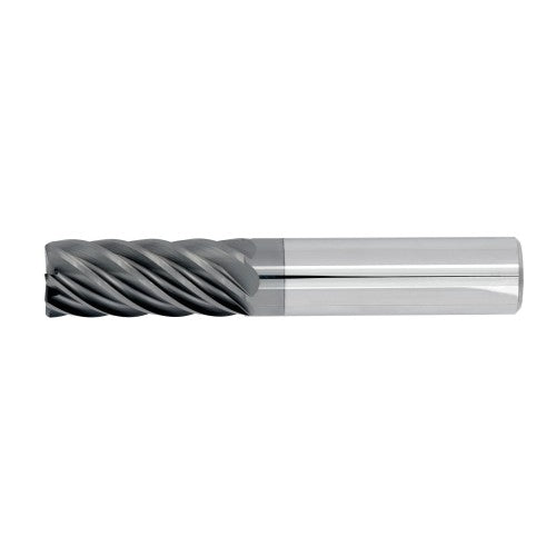 3/8" 7Flute 1"LOC 2-1/2"OAL 3/8"Shk Round Shank .030 Corner Radius ALL4 Carbide End Mill HEM (UHP)