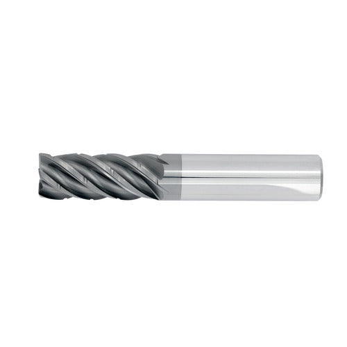 1/2" 5Flute 1-1/4"LOC 3"OAL 1/2"Shk Round Shank .060 Corner Radius ALL4 Carbide End Mill with Chipbreaker HEM (UHP)