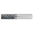 3/8" 7Flute 1"LOC 2-1/2"OAL 3/8"Shk Round Shank .015 Corner Radius ALL4 Carbide End Mill with Chipbreaker HEM (UHP)