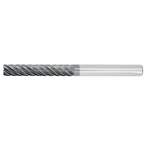 1/2" 7Flute 3-1/4"LOC 6"OAL 1/2"Shk Round Shank .030 Corner Radius ALL4 Carbide End Mill with Chipbreaker HEM (UHP)