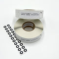 ST 050 6000 STRONG - Standard White/Black Targets - 5.0 mm Diameter - Strong Adhesive - 6000 per Roll