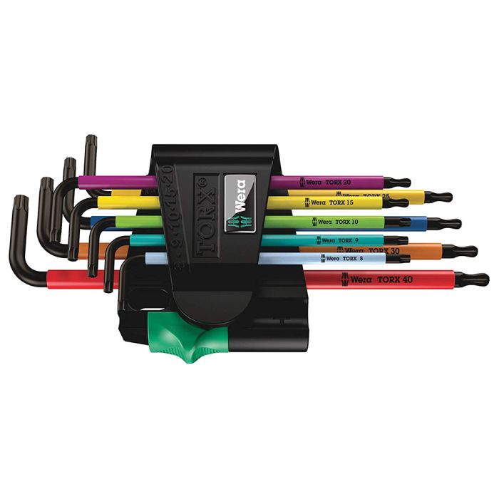 950/9 Hex-Plus Multicolour L-Key Set, 9 Pcs., Torx®