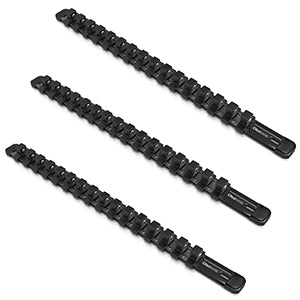 Aluminum Socket Organizer Rails With Rubber End Caps