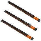Aluminum Socket Organizer Rails With Rubber End Caps
