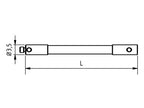 EM2 035 070 RCF - M2 Ø3.5mm, 70mm Long Stylus Extension Carbon Fiber Shaft