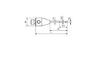 SM3 XS10 040 RCA - Stepped M3 XXT CMM Stylus, 1mm Ruby Ball, 40mm Tungsten Carbide Stem, 31mm EWL