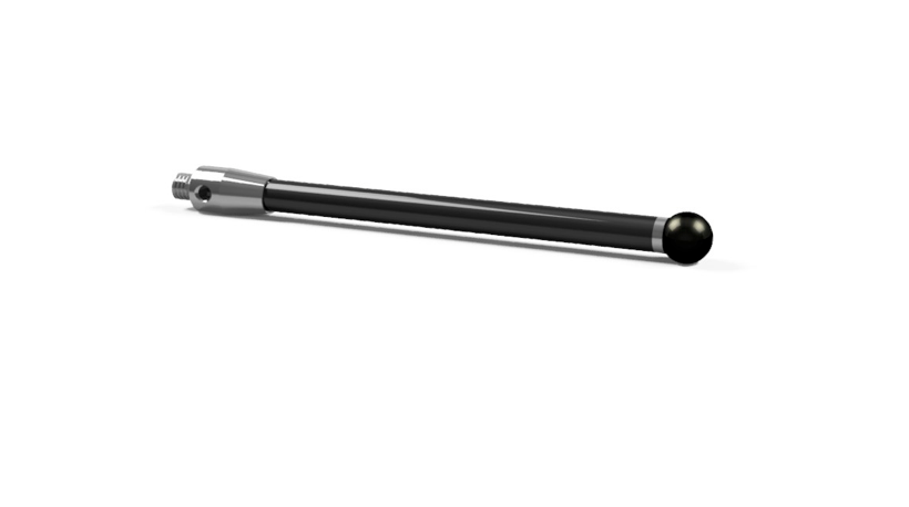 SM3 X60 100 SCF - Straight M3 XXT CMM Stylus, 6mm Silicon Ball, 100mm Carbon Fiber Stem, 91mm EWL