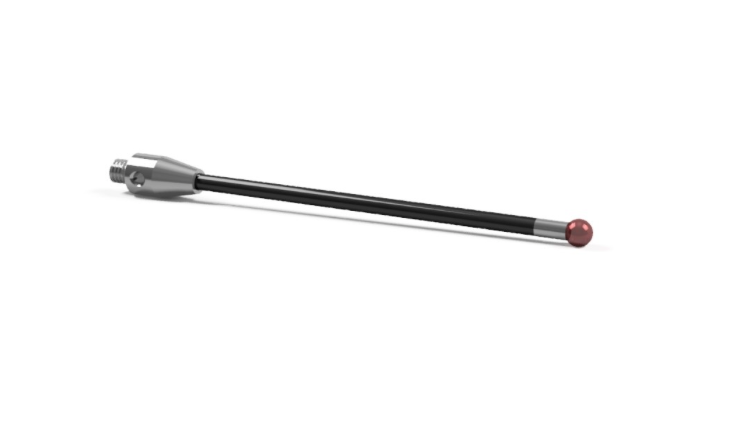 SM3 X30 033 RCF - Straight M3 XXT CMM Stylus, 3mm Ruby Ball, 33mm Carbon Fiber Stem, 24mm EWL