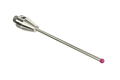 SM4 020 050 RCA - Straight M4 CMM Stylus, 2mm Ruby Ball, 50mm Tungsten Carbide Stem, 40mm EWL