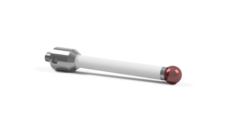 SM5 080 114 RCE - Straight M5 CMM Stylus 8mm Ruby Ball, 114mm Ceramic Stem, EWL 101.5mm