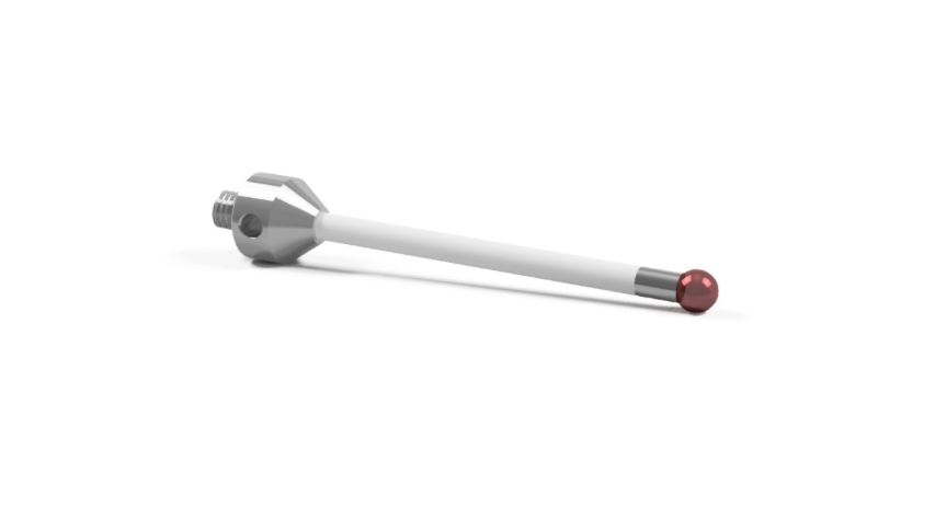 SM5 060 054 RCE - Straight M5 CMM Stylus 6mm Ruby Ball, 54mm Ceramic Stem, EWL 44mm