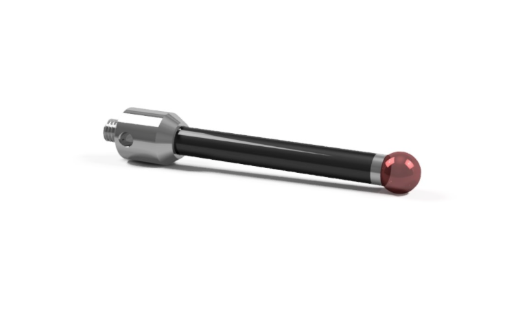 SM5 070 055 RCF - Straight M5 CMM Stylus, 7mm Ruby Ball, 55mm Carbon Fiber Stem, 45mm EWL