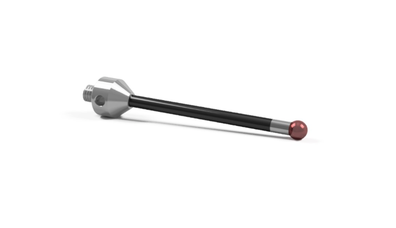 SM5 040 033 RCF - Straight M5 CMM Stylus, 4mm Ruby Ball, 33mm Carbon Fiber Stem, 23mm EWL
