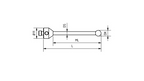 SM5 030 065 SCA - Straight M5 CMM Stylus 3mm Silicone Nitrite Ball, 65mm Tungsten Carbide Stem, EWL 55mm