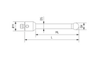 SM5 080 200 SCF - Straight M5 CMM Stylus 8mm Silicone Nitrite Ball, 200mm Carbon Fiber Stem, EWL 187mm
