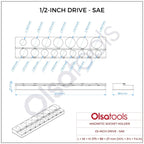 2-Row Magnetic Socket Holders