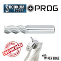 1/4" 3Flute 3/4"LOC 2-1/2"OAL 1/4"Shk Round Shank Square Uncoated Carbide End Mill with Wiper Edge Medium/Finisher (UHPA)