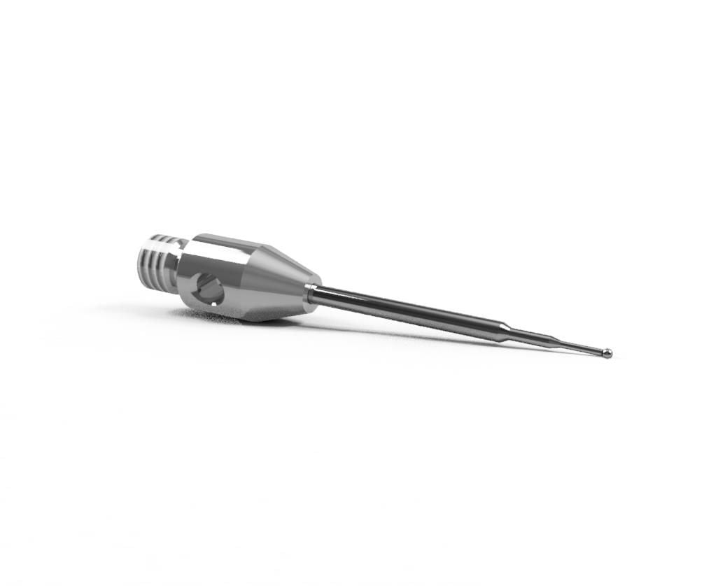 SM3 M05 022 CCA - Stepped Micro M3 CMM Stylus, 0.5mm Carbide Ball, 22mm Tungsten Carbide Stem, EWL 15mm