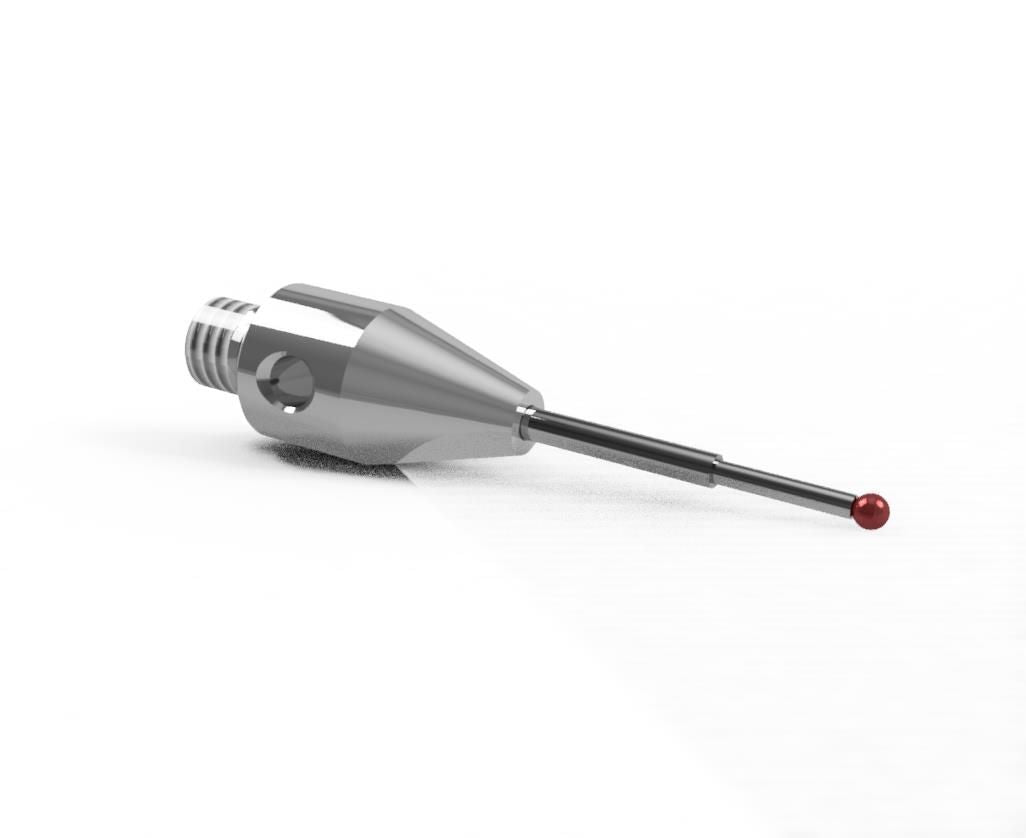 SM3 XS06 020 RCA - Stepped M3 XXT CMM Stylus, 0.6mm Ruby Ball, 20mm Tungsten Carbide Stem, 11mm EWL