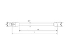 SM3 X80 070 RCF - Straight M3 XXT CMM Stylus, 8mm Ruby Ball, 70mm Carbon Fiber Stem, 70mm EWL