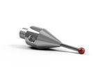SM4 020 020 RCA - Straight M4 CMM Stylus, 2mm Ruby Ball, 20mm Tungsten Carbide Stem, 8mm EWL