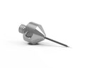 SM5 M008 025 CCA - Stepped Micro M5 CMM Stylus, 0.08mm Carbide Ball, 25mm Tungsten Carbide Stem, 15mm EWL