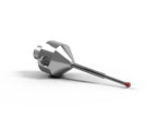 SM5 S06 025 RCA - Stepped M5 CMM Stylus, 0.6 mm Ruby Ball, 25 mm Tungsten Carbide Stem, 15mm EWL