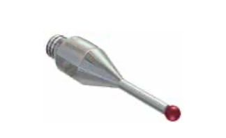 SM2 020 020 RSS - Straight M2 CMM Stylus 2mm Ruby Ball, 20mm Steel Stem, EWL 14mm