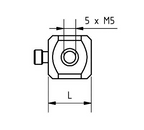 ZM5 T15 015 TTN - 5x M5 Thread, 15mm Length, Titanium