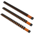 Aluminum Socket Organizer Rails With Rubber End Caps