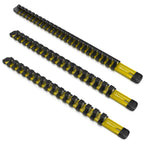 Aluminum Socket Organizer Rails With Rubber End Caps