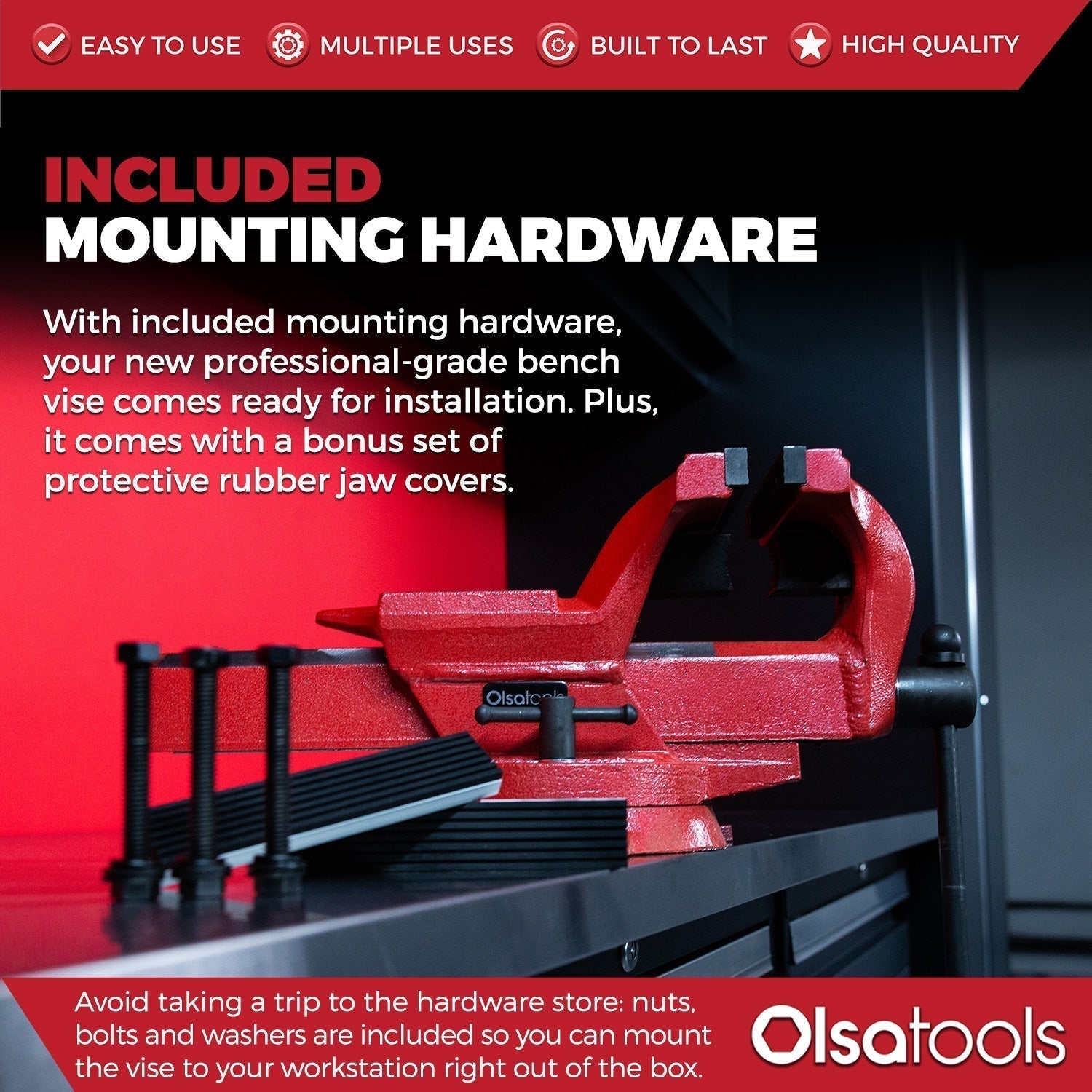 Bench Vises | 360° Swivel Base | Forged Steel