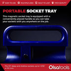 Magnetic Portable Socket Organizer Tray