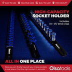 Aluminum Socket Organizer Rails with Locking End Caps