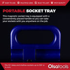 Magnetic Portable Socket Organizer Tray