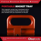Magnetic Portable Socket Organizer Tray