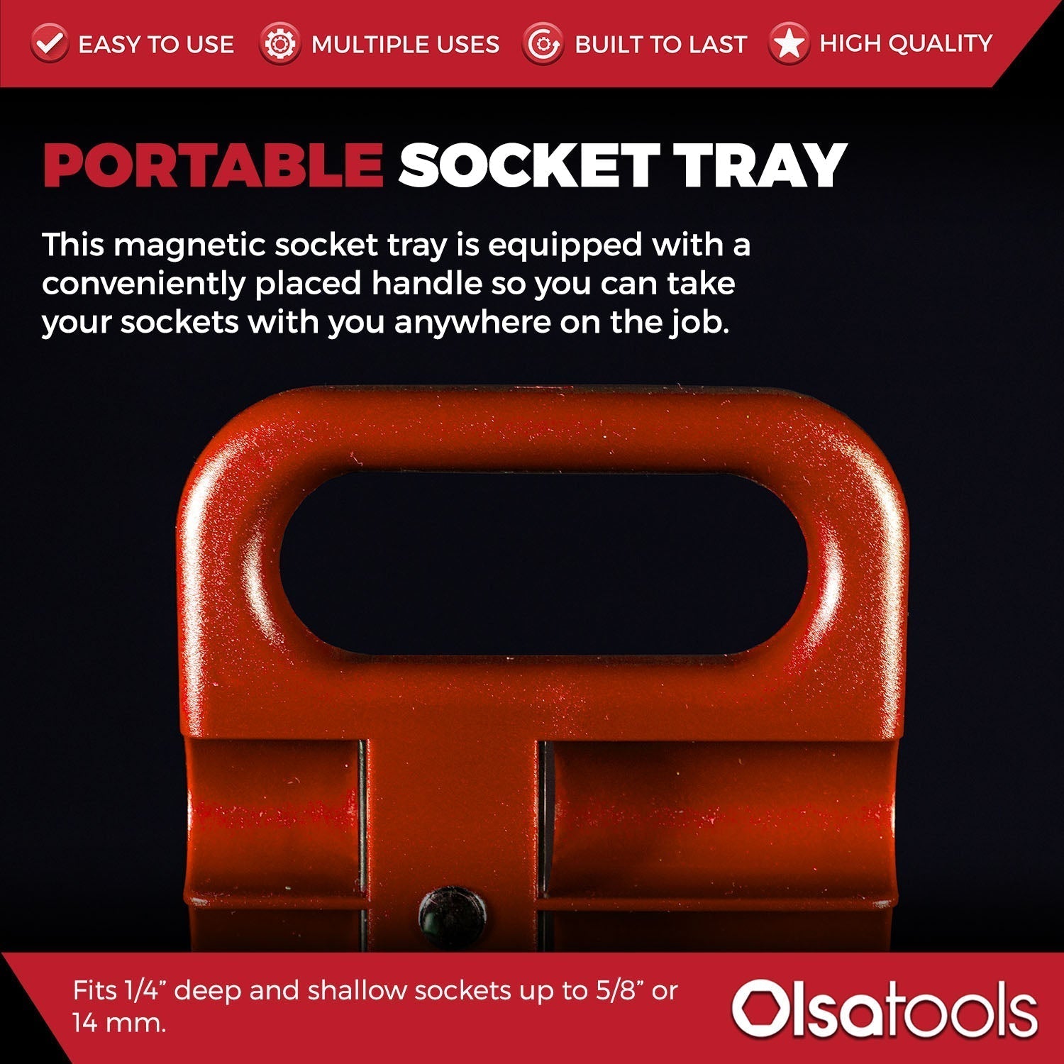 Magnetic Portable Socket Organizer Tray